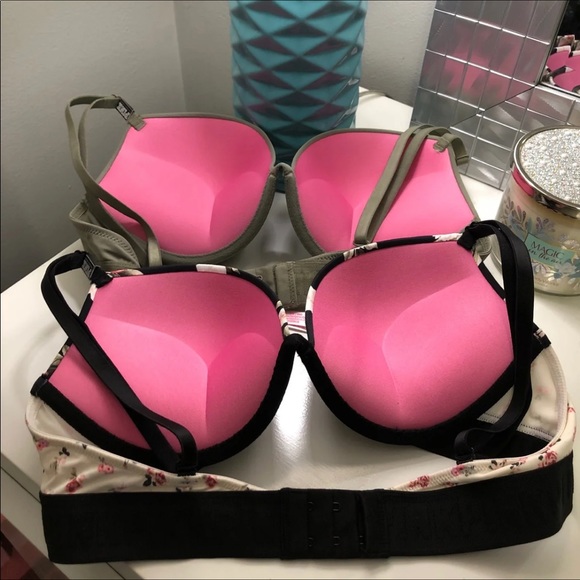 2 NWT VS PINK Super Push Up Bra’s 36B - Picture 7 of 8